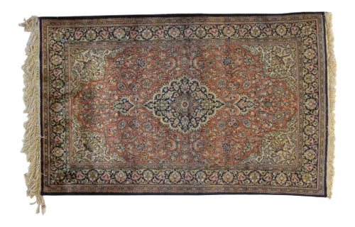 1970's Persian Silk Qum, 3'5