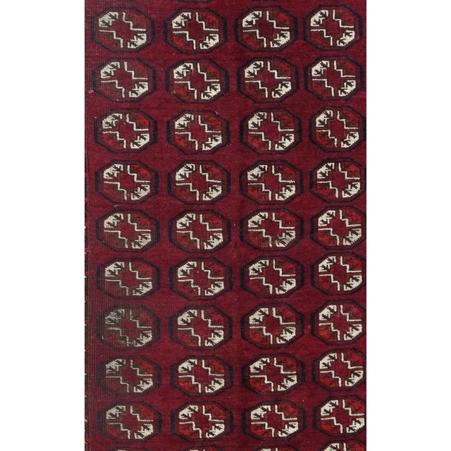 Traditional 1970s Vintage Bokhara Rug 4'5'' x 7'0'' For Sale - Image 3 of 12