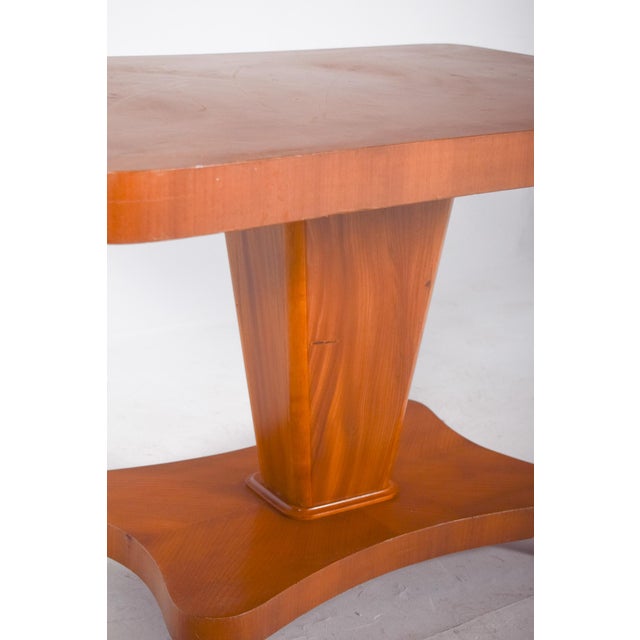 1920s English Dining Table with Central Pedestal, 1920s For Sale - Image 5 of 10