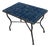 Petrol Blue Handcrafted Rectangular Mosaic Tile Accent Table For Sale