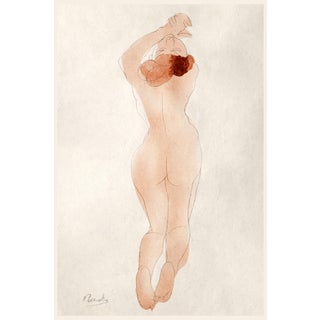 1902 Vintage Nude Figure Art Print by Auguste Rodin, Caresse-Moi Donc, Chéri - 8" X 12" For Sale
