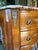 Early 20th Century French Provincial Walnut Marquetry 2-Drawer Side Table With Stone Top For Sale - Image 4 of 4