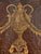 Large Antique Hand-Painted Leather Wall Hanging – Neoclassical Arabesque Motif For Sale In Greenville, SC - Image 6 of 13
