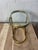 Metal Postmodern Polished Brass and Glass Sculptural Side Table, 1980s For Sale - Image 7 of 9