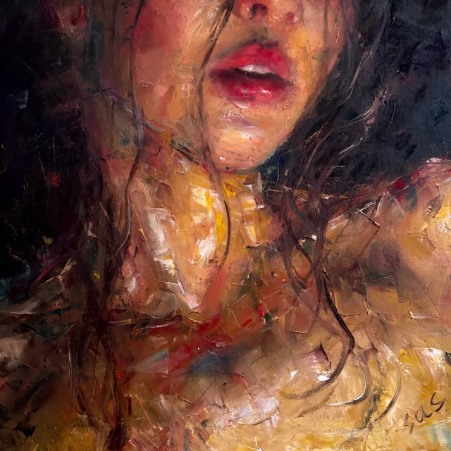 Liubou Sas “Life-Giver” Original Oil Painting For Sale - Image 6 of 6