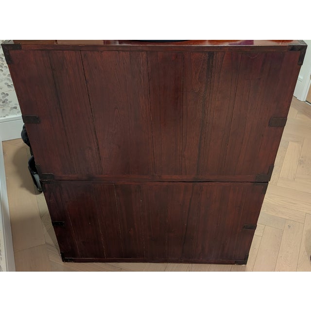 Authentic Meiji Era Nihonmatsu Tansu Chest (Zelkova Wood) With Keys & Papers For Sale - Image 10 of 12