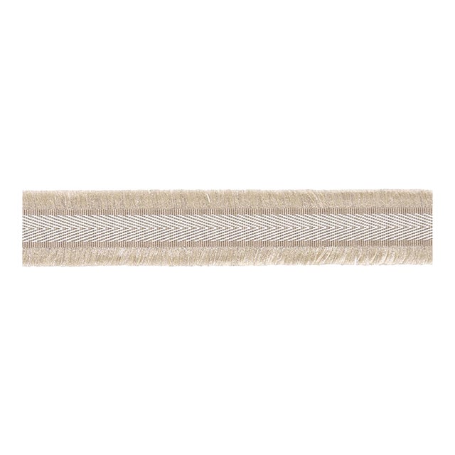 Sample - Schumacher Felicity Fringe Trim Trim in Ivory For Sale