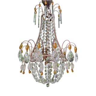 Vintage Italian Murano Chandelier, 1940s For Sale