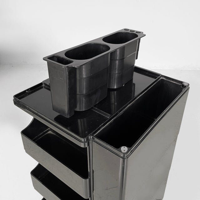 Italian Modern Brown Boby Storage Trolley by Joe Colombo for Bieffeplast, 1970s For Sale - Image 9 of 18
