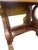 Antique Empire Walnut Console Table With Scroll Supports & Mirror Detail For Sale - Image 6 of 6