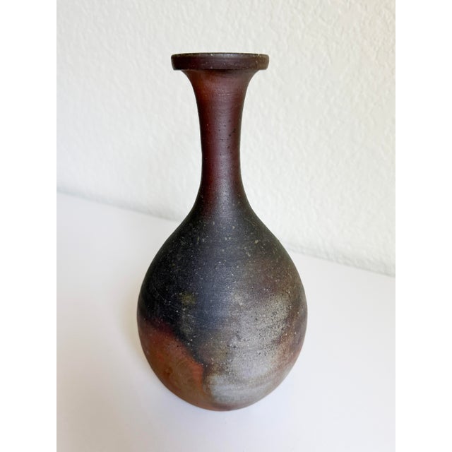 Japanese Bizen Ware Vase, Artist Signed For Sale In Sacramento - Image 6 of 9