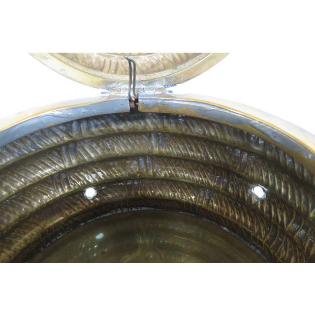 1960s Signed Mottahedeh Brass Beehive Lidded Jar Pot Container Box 4710b For Sale - Image 10 of 13