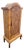 Vintage Bamboo Pagoda 3 Shelf Palm Beach Regency Style Boho Storage Cabinet For Sale
