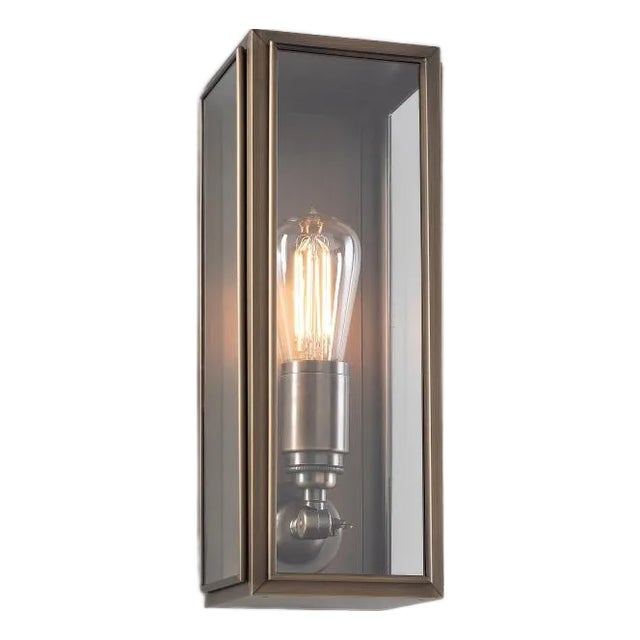 Tekna Annet Wall Light With Brushed Nickel Plated Brass Finish and Clear Glass For Sale