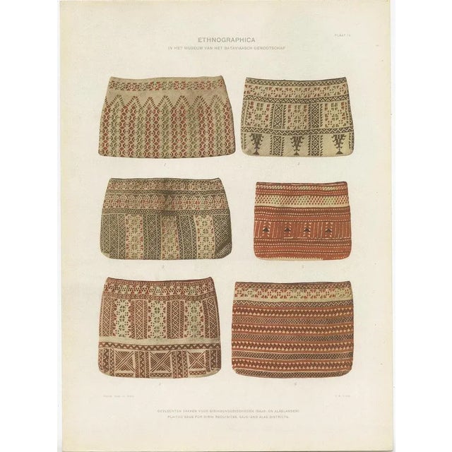 1910s J. W. Teillers, Ethnographic Items of Batavia, 1910, Paper, Set of 12 For Sale - Image 5 of 14