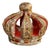 18th Century Baroque Spanish Religious Crown in Carved Polychrome and Gilt Wood For Sale