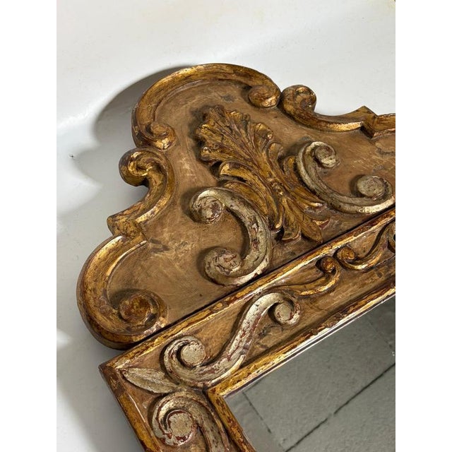 Wood Patinated Wood Mirror, France, 20th Century For Sale - Image 7 of 9