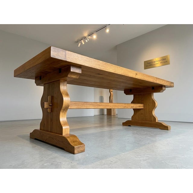 Monastery Table in Oak, 1970s For Sale - Image 4 of 4