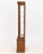 Brown Modern Illuminated Glass-Paneled Fruitwood Vitrine For Sale - Image 8 of 9