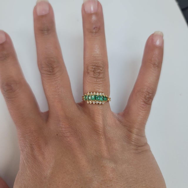 ♥ Product Summary ♥ Main Stone: Emerald & Diamonds Approx. Carat Weight: 1.08cttw Emerald Carat Weight: .75ct Diamond...