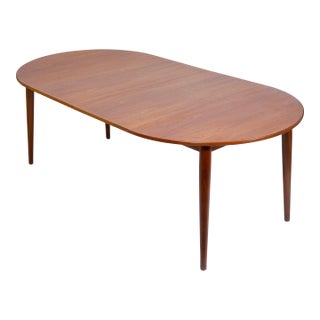 Danish Teak Dining Table With Two Leaves by Gudme Mobelfabrik Circa 1960s For Sale