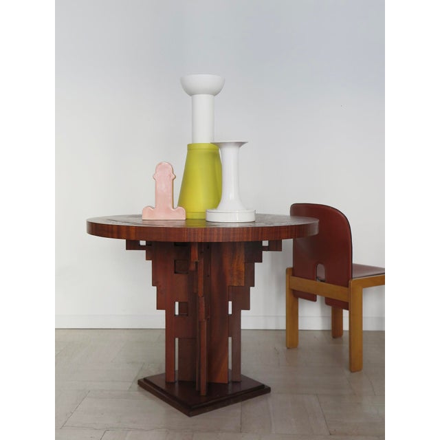 Vintage Gueridon Table with Briar Top and Sculptural Base, Italy, 1930s For Sale - Image 4 of 13