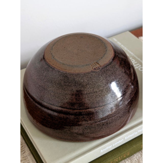 Tenmoku Ceramic Lidded Pot by Henry Hammond, 1950s For Sale - Image 12 of 14