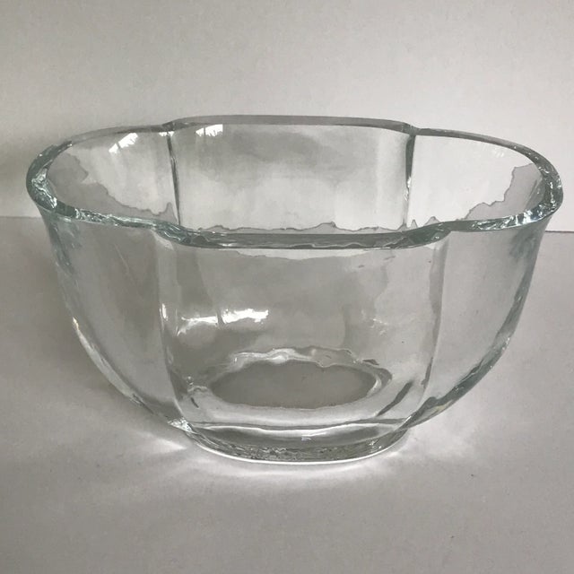 Art Deco Antique Art Glass Lotus Bowl For Sale - Image 3 of 7