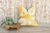 Vintage Murela Yellow Sunkissed Organic Silk Pillow For Sale - Image 9 of 10