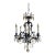 Myran Allan Luxury Lighting Italian Sand-Cast Bronze and Czech Crystal Chandelier For Sale