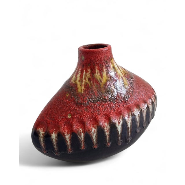 Sculptural West German Art Pottery Vase by Carstens Tönnieshof, 1950s For Sale - Image 12 of 18