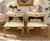 2 vintage French provincial cherry side end tables nightstands w glass made in Italy. Featuring: Marble Tops, custom cut...