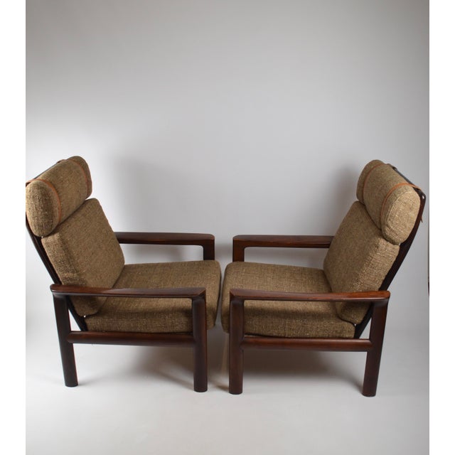 Mid-Century Modern Borneo Lounge Chairs in Teak by Sven Ellekaer for Komfort, 1960s, Set of 2 For Sale - Image 3 of 18