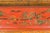 Chinese Qing Dynasty Red Lacquered Scroll Box with Distressed Gold Chinoiserie For Sale - Image 11 of 13