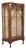 English Art Deco Display Cabinet on Ornate Legs, 1930s For Sale
