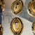 Pair of Sherle Wagner-style lever door handles / doorknobs and escutcheons // vintage hardware for French doors // cast brass with gilt For Sale - Image 12 of 16