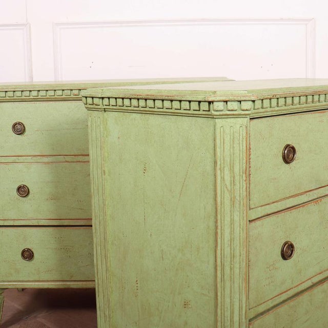 Vintage Swedish Commodes in Pine, Set of 2 For Sale - Image 11 of 13