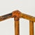 Bent Burnt Bamboo Wall Shelf With Woven Split Wood Platforms Two Tier 1970's For Sale - Image 4 of 8