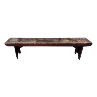 Early 20th Century Primitive Bench For Sale