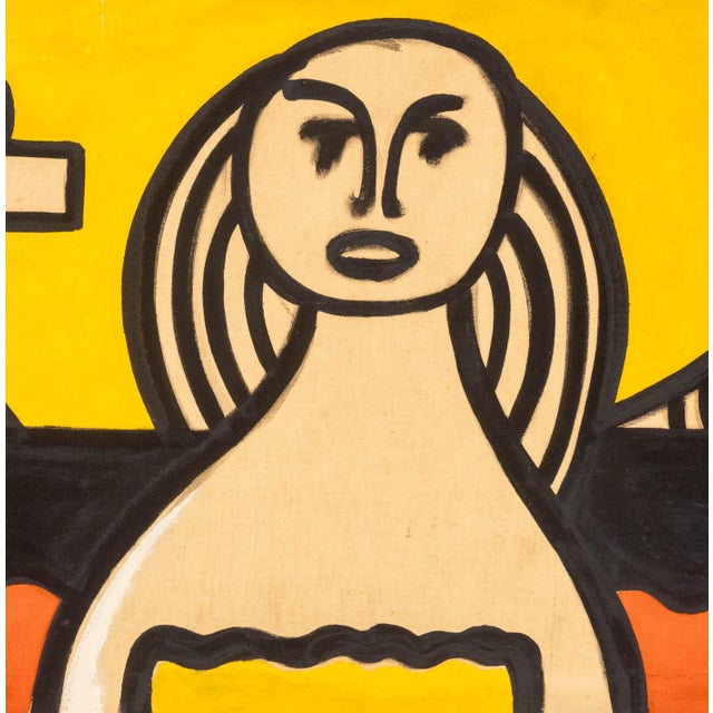 1970s Walter Gaudnek Abstraction Oil on Canvases, 1970 For Sale - Image 5 of 14