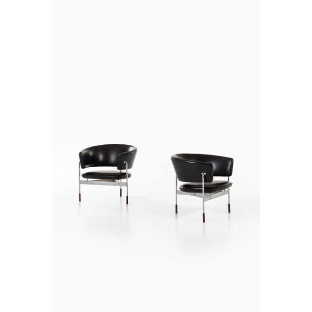 Set of Norwegian Rosewood Model Cirkel Lounge Chairs by Sigurd Resell for Rastad & Relling, 1960s For Sale - Image 6 of 13