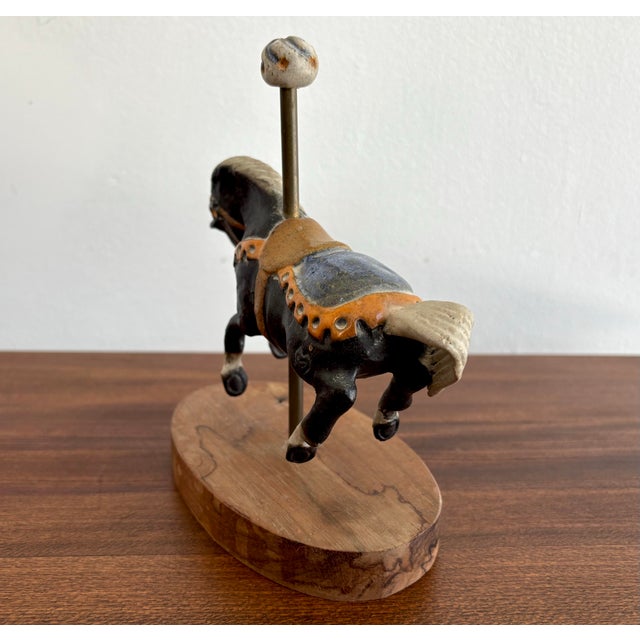 Mid 20th Century Studio Pottery Carousel Horse For Sale - Image 6 of 8