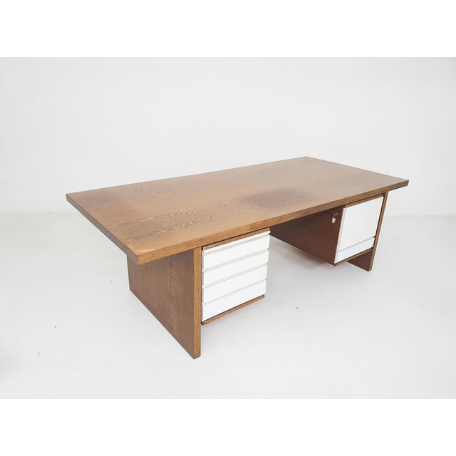 Large Wenge Desk attributed to 't Spectrum, Netherlands, 1960s For Sale - Image 4 of 18