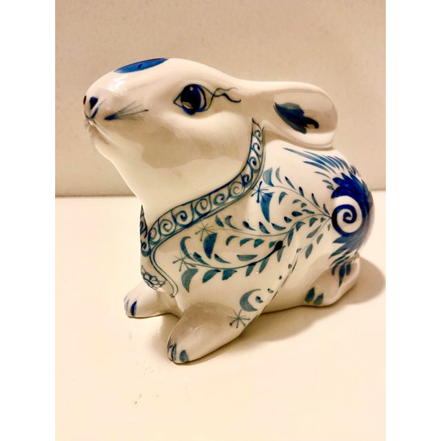 Vintage Porcelain Bunny Coin Bank For Sale - Image 10 of 12