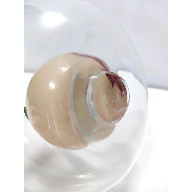Murano Glass Vase with Pulegoso Glass Fruit attributed to Napoleone Martinuzzi, 1940s For Sale - Image 11 of 12