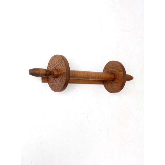 Vintage Wooden Wall Mount Towel Rack For Sale - Image 9 of 12