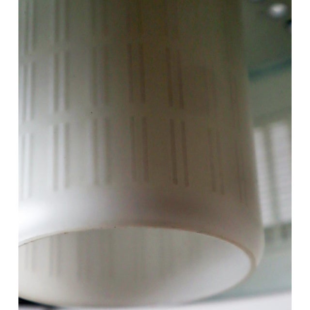 Mid-Century Lamp Petrolfarbene Opal Glass from Messing, 1960s For Sale - Image 10 of 18