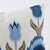 Schumacher Schumacher Tulip Flamestitch Lumbar Pillow in Blue For Sale - Image 4 of 5