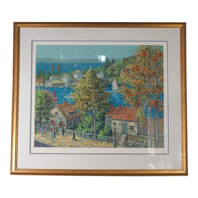 Impressionist Autumn Leaves Serigraph - Signed & Numbered For Sale