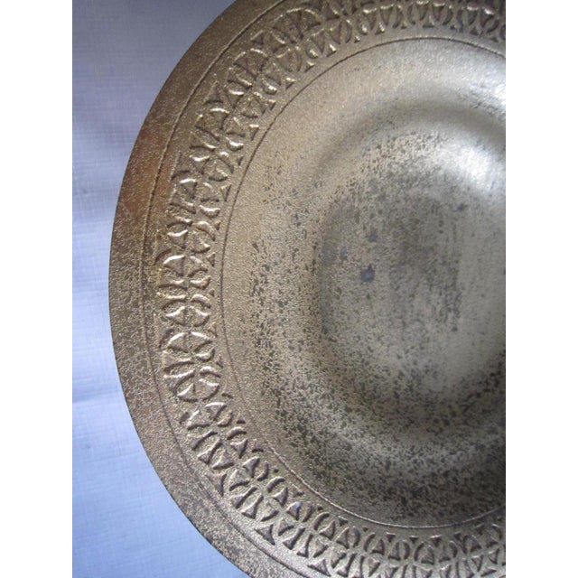 Metal 1930s Tiffany Studios Bronze Dore Footed Compote, #1664 For Sale - Image 7 of 13